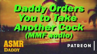 Audio für Sub Girls - Daddy befiehlt dir, zwei Schwänze zu nehmen (MMF Threesome)