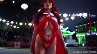 TETONA KIANNA DIOR Halloween Vampira DOBLE COGIDA DE TETAS