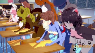 Furry Hentai 3D Yiff - Orgie Chlupatý Ve Třídě