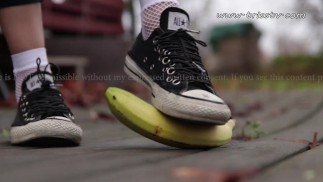 Ik geef niet om je banaan | Converse Crush banaan