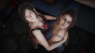 Resident Evil - Lésbica - Jill Valentine x Ada Wong - Pornografia 3D