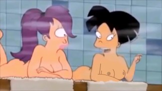 Amy Wong Flashing Her Tits in the Sauna - Futurama Animated Hentai Cartoon Porn