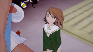 Danganronpa : Futa Aoi Asahina et Futa Akane Owari baisent Chihiro Fujisaki avec leurs énormes bites