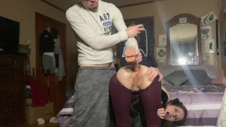 Trening analny Gape Queen trwa...