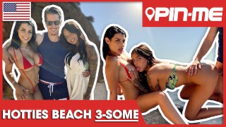 Rosa e Sofia estragam seu tesão na praia! PINME