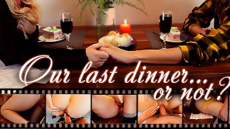 Unser letztes Abendessen wurde zu heißem Sex. Romantisch. POV. Großer. Creampie | Schöne Taube