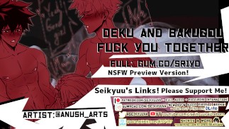 [MY HERO ACADEMIA] Bakugou et Deku te baisent ensemble!