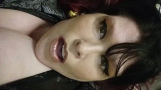 Bbw Milf cucchiaio orgasmo per Natale