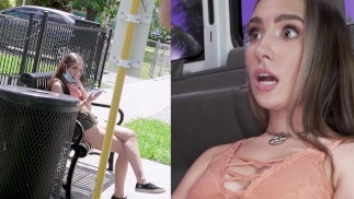 BANGBROS - Bailey Base sodomisée par un inconnu au Bang Bus