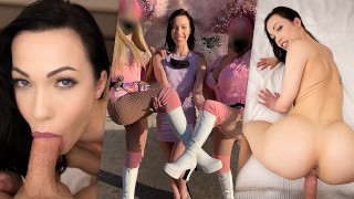Caliente tetas naturales diana grace sexo público en las fabulosas Las Vegas