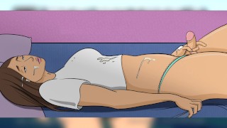 [MOTION COMIC] - Sua enteada - Parte 2 - Garota Futanari recebe um boquete de sua namorada!