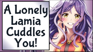 Lonely Lamia przytula się do Ciebie w Twojej torbie kempingowej! [SFW] [Zdrowy]