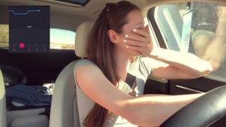 Cumming * embarassingly * duro em um Starbucks Drive Thru (LUSH CONTROL PARTE 2)
