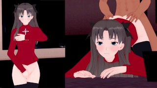 [VR 360 4K] Rin Tosaka Fate/stay night Předvádění kundičky
