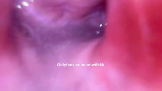使用精液作为润滑剂的内部中出阴部摄像头