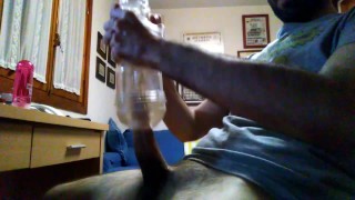 Edging & fleshlight fucking kończy się erupcją spermy VOLCANO
