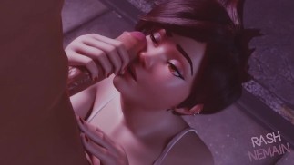 Overwatch - Smuga Obciąganie 3D Hentai - autorstwa RashNemain