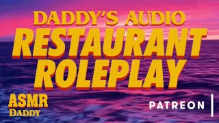 Verdorbener Daddy Creampies Gutes Mädchen Hart Im Restaurant-Badezimmer (Öffentlicher Sex / ASMR Audio)