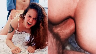 Creampie anal doloroso. Destrucción anal. Me pidió que le abriera el culo y se arrepintió.