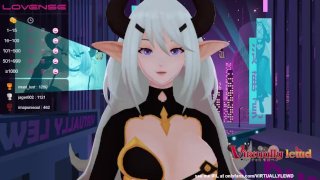 VTUBER CAVERNE E IMPLORA DI LASCIARLA SBORRARE (Chaturbate 06/05/21)