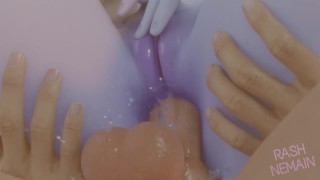 Overwatch - Widowmaker Trojka Anální Creampie Stříkání 3d Hentai - od RashNemain