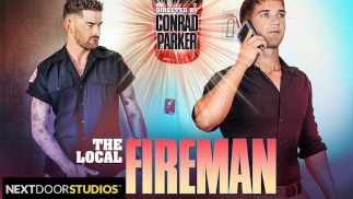 Brandweerman Chris Damned komt Brandon Anderson's pijpen controleren - NextDoorStudios