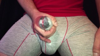 CUMMING através da CUECA - ORGASMO em Boxers ** super HORNY **
