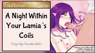 Rozšířený náhled na Patreon: Noc ve vašich Lamia's Coils, část 1