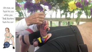 Menina escolhe Innocent galo e bolas com um martelo, compilação CBT