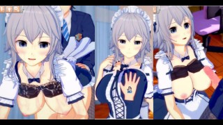 【エロゲーコイカツ！】東方 十六夜咲夜3DCGアニメ動画(東方Project)[Hentai Game Koikatsu! Touhou Sakuya Izayoi(Anime 3DCG Video)