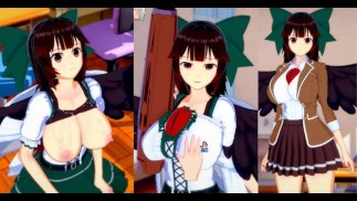 [Gioco Hentai Koikatsu! ]Fai sesso con Touhou Grandi tette Utsuho Reiuji. Video di anime erotiche 3D