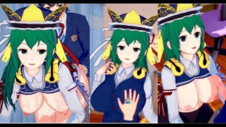 [Хентай-игра Коикацу! ] Займитесь сексом с Touhou Большие сиськи Eiki Shiki, Yamaxanadu. 3DCG Эротич