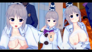[Хентай-игра Коикацу! ] Займитесь сексом с Touhou Большие сиськи Mononobe no Futo.3DCG Эротическое