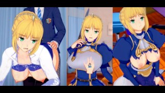 【エロゲーコイカツ！】FGO アルトリア・ペンドラゴン3DCGアニメ動画(フェイト)[Hentai Game Koikatsu! Fate Artoria Pendragon(Anime 3DCG