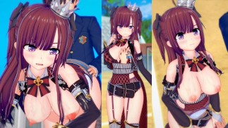 [Хентай-игра Коикацу! ] Займитесь сексом с Большие сиськи gilr nako. 3DCG Эротическое аниме-видео.