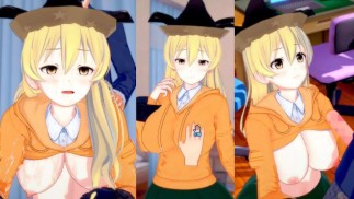 [Хентай-игра Коикацу! ] Займитесь сексом с Fate Большие сиськи Okina Matara.3DCG Эротическое аниме-в
