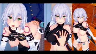 [Хентай-игра Коикацу! ] Займитесь сексом с Fate Большие сиськи Jack the Ripper.3DCG Эротическое аним