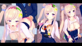 [Хентай-игра Коикацу! ] Займитесь сексом с Большие сиськи Airani Iofifteen.3DCG Эротическое аниме-ви