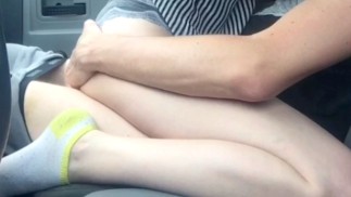 #15パンティーと靴下を履いてトラックで後背位をする