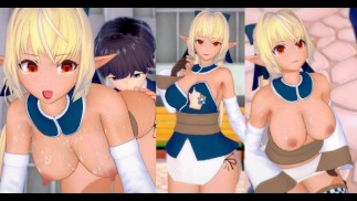 [Хентай-игра Коикацу! ] Займитесь сексом с Большие сиськи Vtuber Shiranui Flare.3DCG Эротическое ани