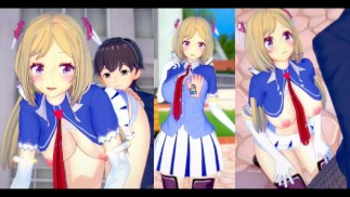 [Хентай-игра Коикацу! ] Займитесь сексом с Большие сиськи Vtuber Aki Rosenthal.3DCG Эротическое аним