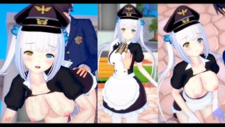 [Хентай-игра Коикацу! ] Займитесь сексом с Большие сиськи Vtuber Kagura Mea.3DCG Эротическое аниме-в