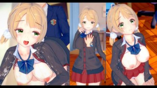 [Хентай-игра Коикацу! ] Займитесь сексом с Большие сиськи Vtuber Shigure Ui.3DCG Эротическое аниме-в