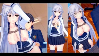 [Хентай-игра Коикацу! ] Займитесь сексом с Большие сиськи Vtuber Azuma Lim.3DCG Эротическое аниме-ви