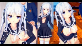 [Хентай-игра Коикацу! ] Займитесь сексом с Большие сиськи Vtuber Yuki Shirane.3DCG Эротическое аниме