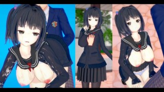 [Хентай-игра Коикацу! ] Займитесь сексом с Большие сиськи Vtuber Amemori Sayo.3DCG Эротическое аниме