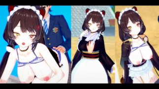 [Хентай-игра Коикацу! ] Займитесь сексом с Большие сиськи Vtuber Inui Toko.3DCG Эротическое аниме-ви