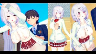 [Хентай-игра Коикацу! ] Займитесь сексом с Большие сиськи Vtuber Shiina Yuika.3DCG Эротическое аниме