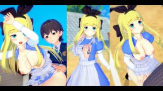 [Хентай-игра Коикацу! ] Займитесь сексом с Большие сиськи Vtuber Mononobe Alice.3DCG Эротическое ани