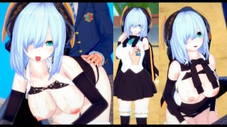 [Хентай-игра Коикацу! ] Займитесь сексом с Большие сиськи Vtuber Ars Almal.3DCG Эротическое аниме-ви